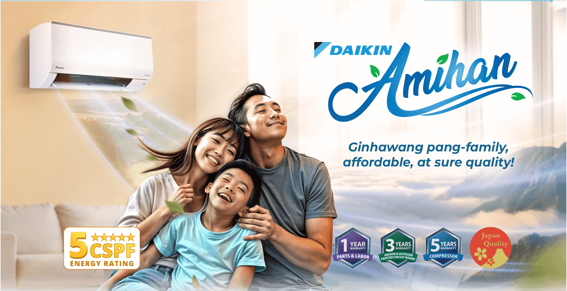 Daikin Amihan — Ginhawang pang-family, affordable, at sure quality!